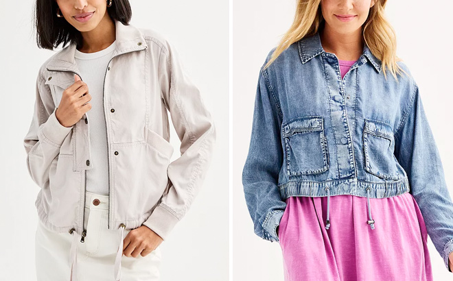 Womens Sonoma Goods For Life® Chambray Jacket