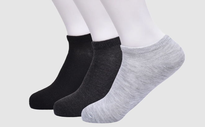 Wonder Nation Boys 3 Pack No Show Socks in Three Colors