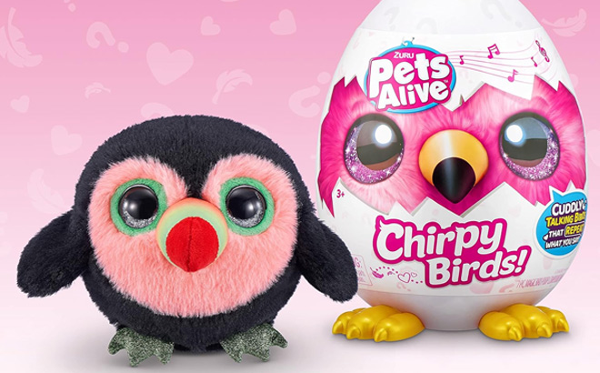 ZURU Pets Alive Chirpy Birds Electronic Pet That Speaks