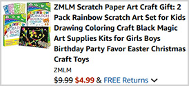 Zmlm Rainbow Scratch Art Set 2 Pack Screenshot