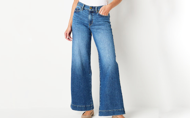 a n a Womens Flare Jeans