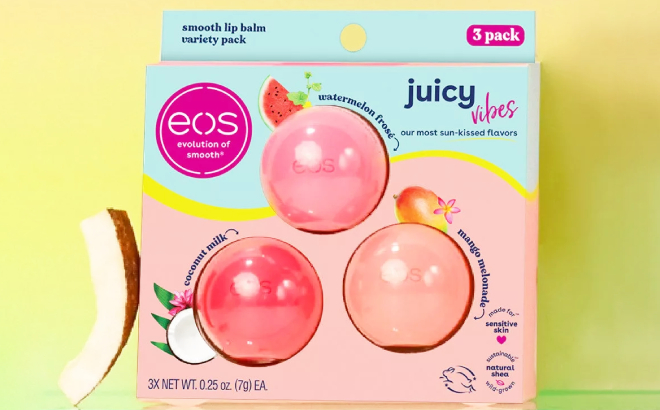 eos Juicy Vibes Lip Balm 3 Pack