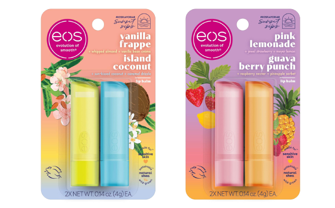 eos Sunset Sips Lip Balm Packs