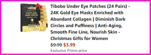 eye patches checkout