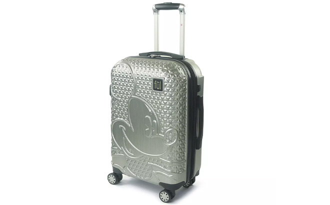 ful Disney Textured Mickey Mouse Hardside Spinner Luggage