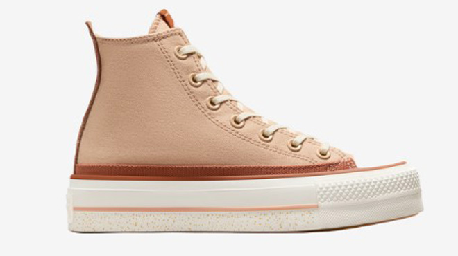 onverse Womens Chuck Taylor All Star Lift Platform Chai Latte