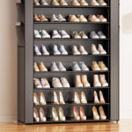 0Tier Large Tall Shoe Rack Organizer with Covers