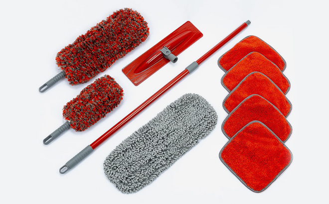 10 piece Mop Dusters and Towel Set 2