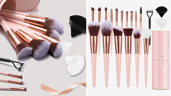 17 Piece Makeup Brush Set