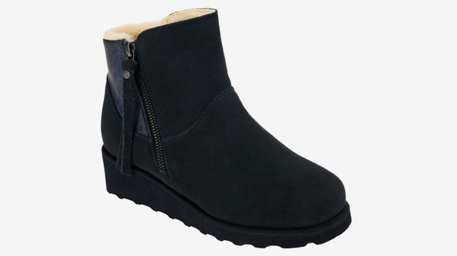 Bearpaw Stacey Suede Wedge Boots