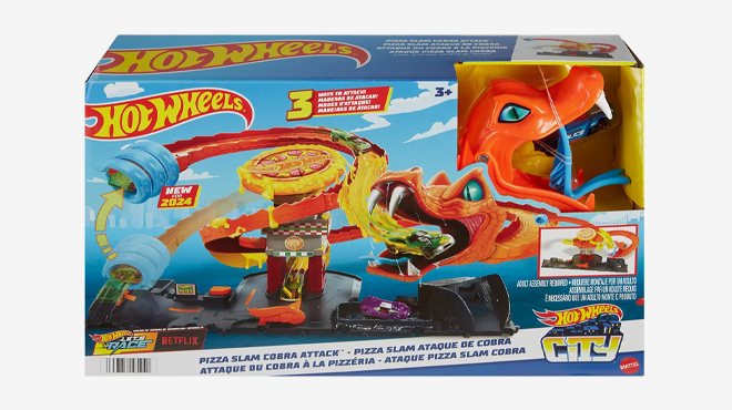 Hot Wheels City Pizza Slam Cobra Attack Playset