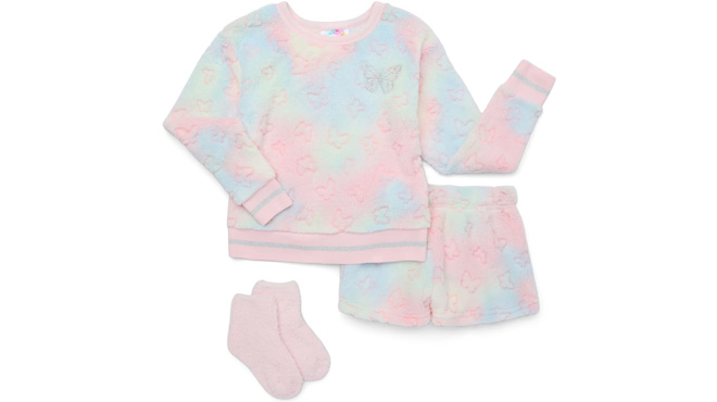 3 Piece Girls Pajama Sets