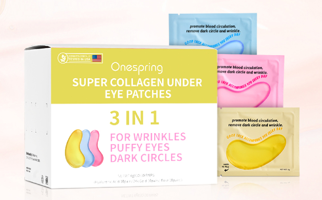 3 in 1 Super Collagen Under Eye Patches