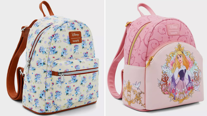 4 Loungefly Disney Mini Backpacks