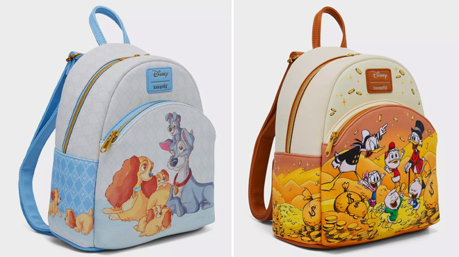 5 Loungefly Disney Mini Backpacks