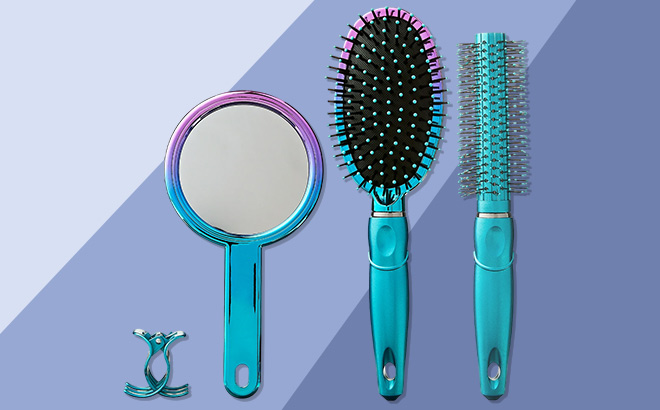 5 Piece Hairbrush Set