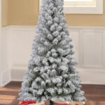 6 Foot Flocked Pine Artificial Christmas Tree