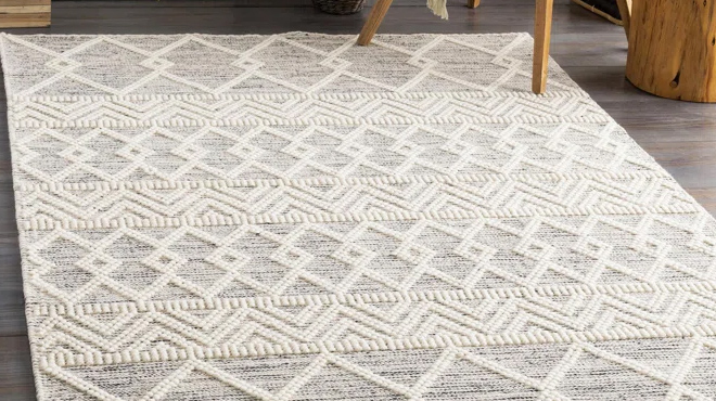 Latrissa Moroccan Flatweave Wool Area Rug