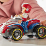 A Girl Playing with the Paw Patrol Ryders ATV Vehicle and Figure