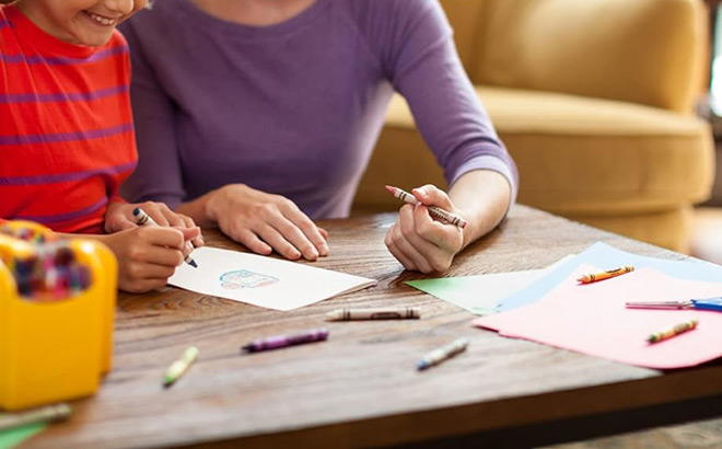 A Kid and Parent Drawing