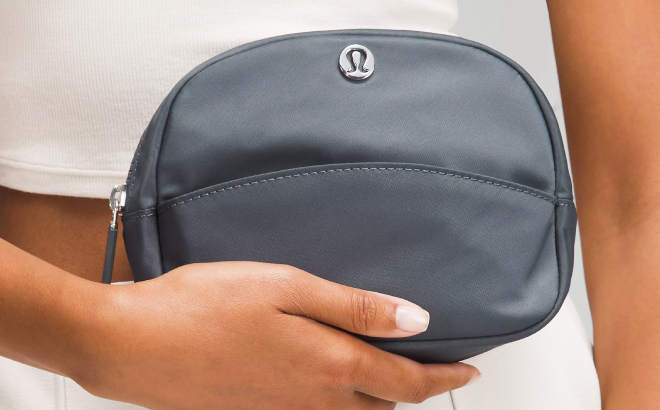 A Person Carrying a Lululemon City Essentials Mini Pouch