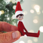 A Person Holding Worlds Smallest The Elf On The Shelf