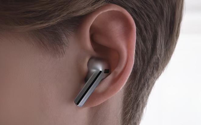 A Person Wearing an Earbud