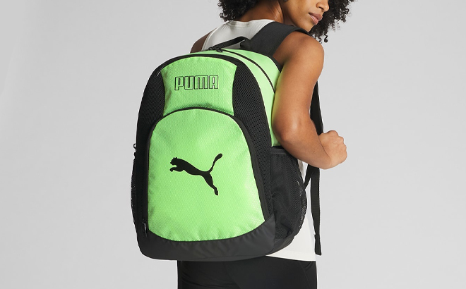 A Person wearing a Puma Training Backpack