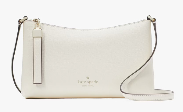 A Woman Wearing Kate Spade Outlet Sadie Small Crossbody Bag 2