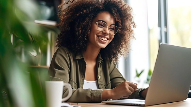 A lady studying to Become a Notary