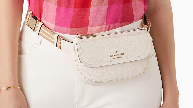 A person with a Kate Spade Rosie Belt Bag