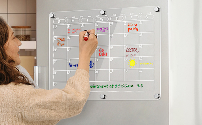 Acrylic Magnetic Calendar