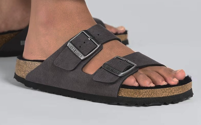 Arizona Dust Genuine Shearling Slide Sandals