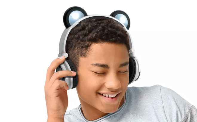 ArtSound LED Light Up Panda Bluetooth Headphones