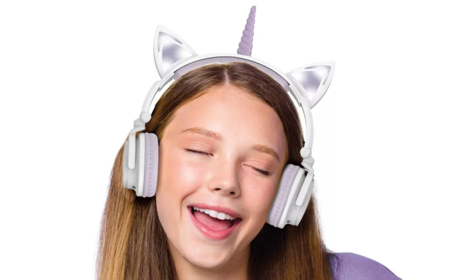 ArtSound LED Light Up Unicorn Bluetooth Headphones