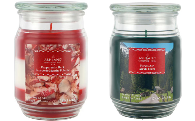 Ashland Peppermint Bark Scented Jar Candle 17 Ounce