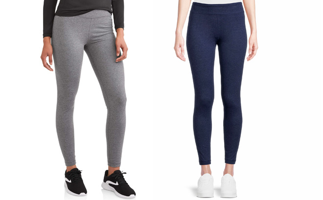 Athletic Works Womens Active Fit Mid Rise Leggings