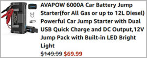 Avapow Car Battery Jump Starter Screenshot