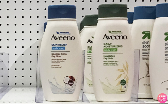 Aveeno Body Washes on the Shelf