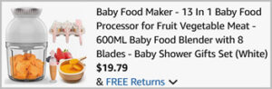 Baby Food Blender with 8 Blades Screenshot