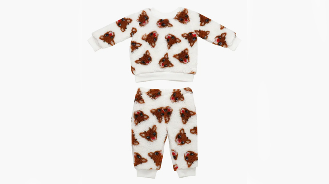 Baby Starters Rudolph Fleece Long Sleeve Top Pants Set