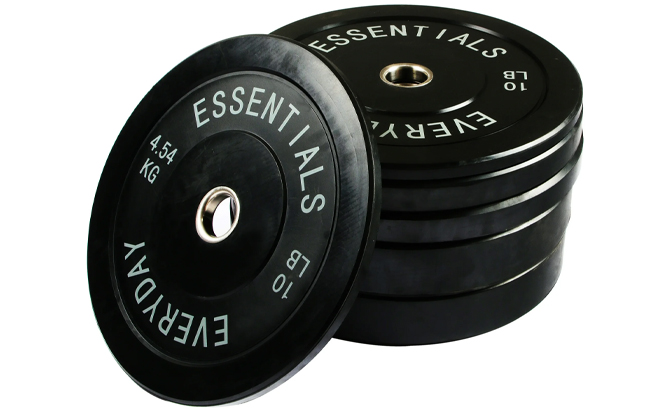 BalanceFrom Black Bumper Plate Set