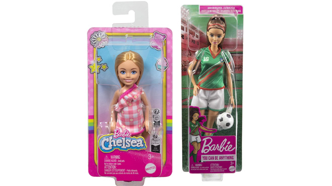 Barbie Chelsea Doll and Barbie Soccer Player