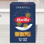 Barilla Classic Non GMO Kosher Certified Snowfall Pasta on a Table