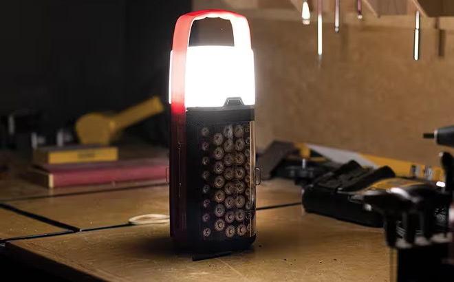 Battery Daddy Lantern on a Table