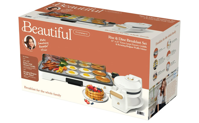 Beautiful Electric Griddle Waffle Maker Breakfast Set