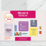 Beauty Finds by ULTA Beauty Relax Renew Set on the Table