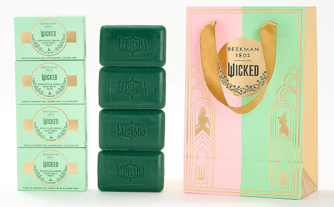 Beekman 1802 x Wicked 4 Piece Elphaba Bar Soap Set