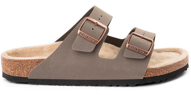 Birkenstock Womens Arizona Shearling Sandals