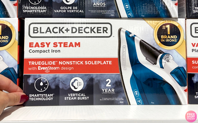 BlackDecker Easy Steam Compact Iron Box on a Shelf